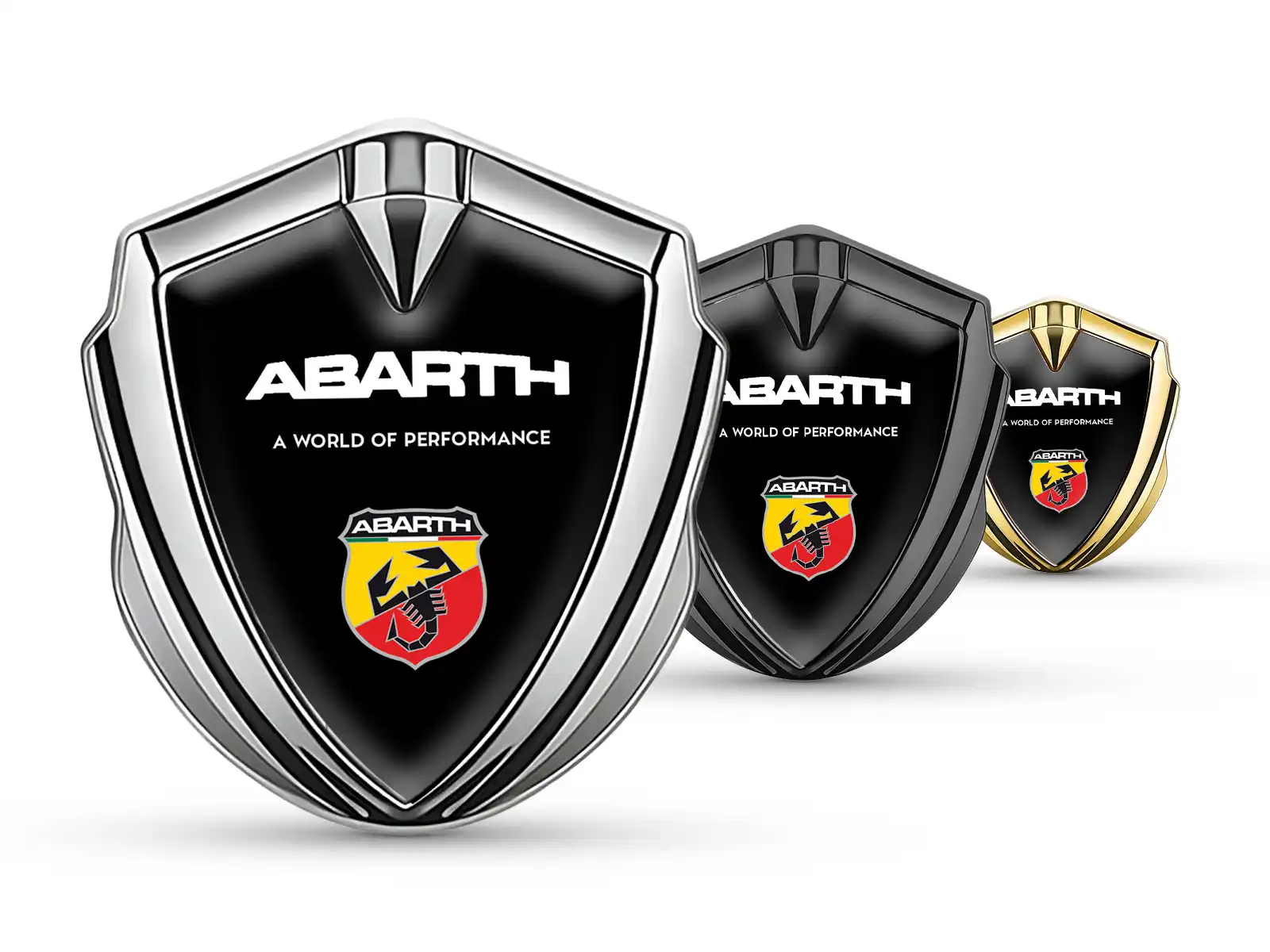 Fiat Abarth Metal Emblema Insignia Mínimo Forma Global Ajuste